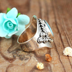 Larimar Silver Boho Ring