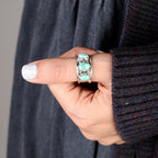 Three Stone Turquoise Ring