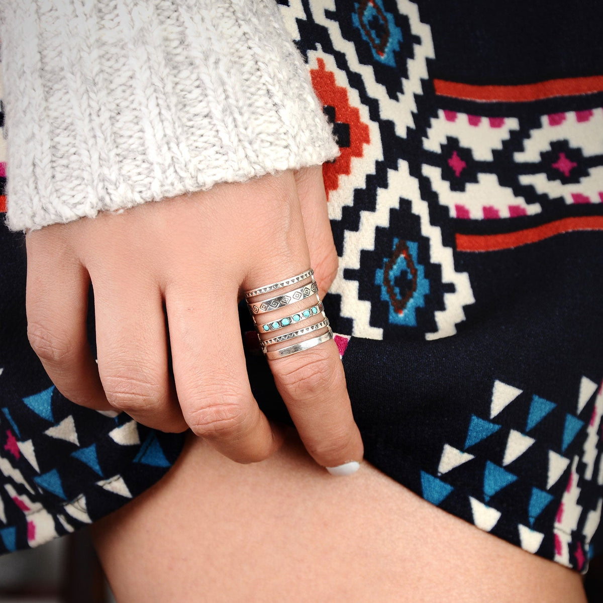 Silver Southwestern Turquoise Ring