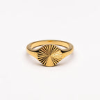 Sun Circle Ring in Gold or Silver
