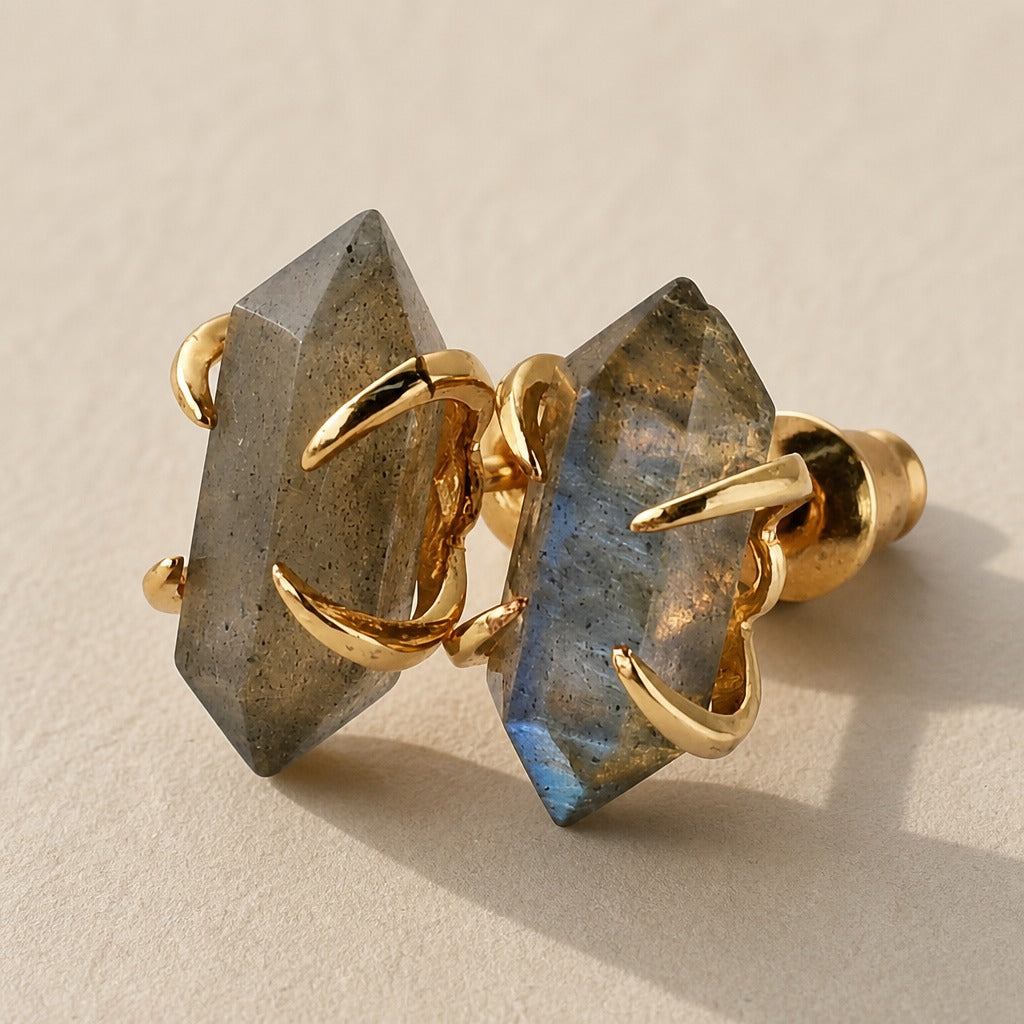 Artistic Natural Stone Studs