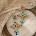 Bold Cross Statement Earrings