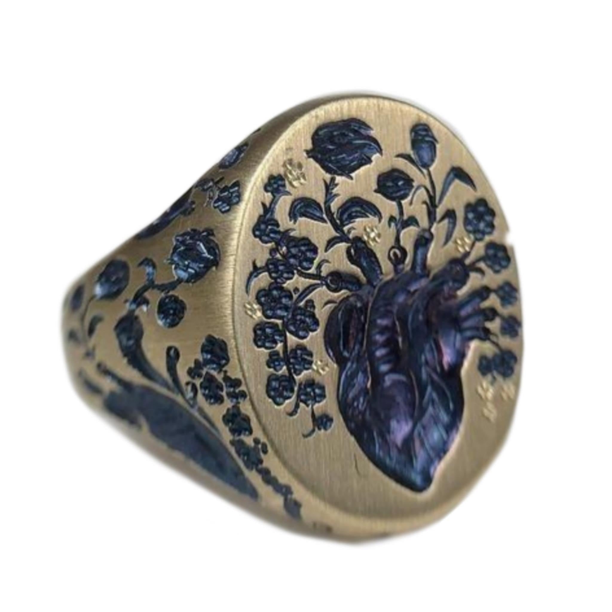 Sapphire Blossom Grace Ring