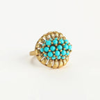 Turquoise Bloom Vintage Ring