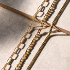 Elegant Figaro Gold Chain Choker