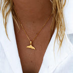 Elegant Whale Tail Necklace