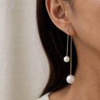 Minimalist Dangle Gold Earrings